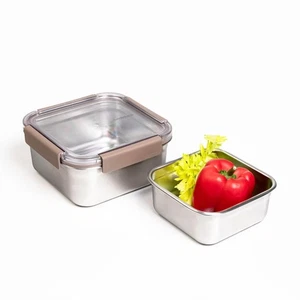 Stainless Steel Food Storage Container - Airtight, Leak-proof, Stackable (700... - Picture 1 of 6