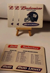 Sottobicchieri New York Giants ~ Budweiser/Budlight stagione 1996/2000 lotto di (5) - Foto 1 di 4
