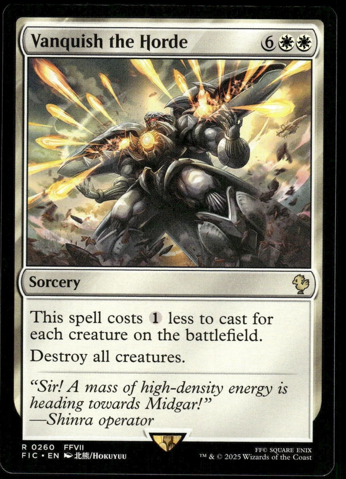 1x Vanquish the Horde - Commander: FINAL FANTASY - NM - MTG - Image 1 of 1