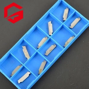 10PCS MGGN200-G Carbide inserts 2mm Milling inserts Grooving blade for Aluminum - Picture 1 of 4