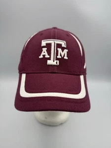 Vtg Texas A&M University Aggies Nike Team Sport Strapback Hat Cap Maroon NWOT - Picture 1 of 9