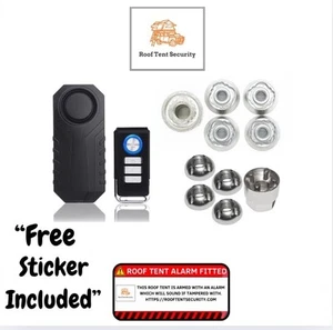 4 x M8 TentBox Anti-Theft Security Nut Set + 4x M8 High Security + Alarm Bundle - Picture 1 of 12