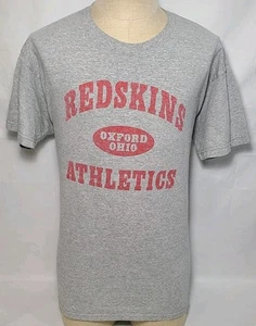 FOTL Heavy Cotton Miami Redskins Athletics Oxford Ohio Gray T Shirt Sz Sm Used  - Picture 1 of 6