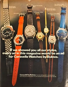 Bulova Caravelle Watches Fashion Sport Self Wind-1972 Vintage Print Ad - Picture 1 of 1