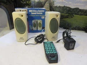 MRC AA552 CITY/COUNTRY SOUND STATION W/REMOTE & SPEALERS- BXD- WORKS FINE- W51 - Picture 1 of 2