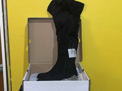 Worthington Philomena Black Over The Knee Boots Size 5.5M Memory Foam New - Image 1 of 4