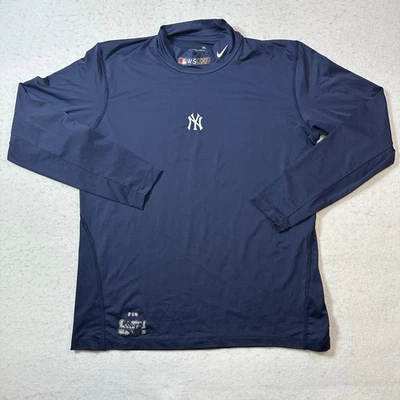New York Yankees Mock Turtleneck Nike World Series 2009 Derek Jeter Vintage XL - Image 1 of 4