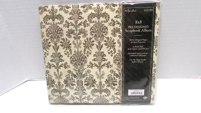 NEW Predesigned black & white Scrapbook Album  8" x 8" The Paper Studio - Image 1 of 4