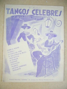 11 TANGOS CELEBRES DE LA GUARDIA VIEJA PARTITIONS 1938/44 EDITIONS IMPERIA - Picture 1 of 1