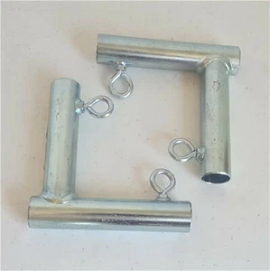 2 Stück 2 Wege L Form Schieber Schwerlast Überdachung Fitting Terrasse Garten (fola) 3/4" Rohr - Bild 1 von 3