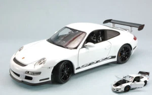 Porsche 911 Gt3 Rs 2007 Blanco Con Black Strips 1:18 Modelo 8015W Welly - Imagen 1 de 1