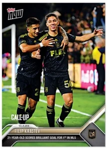 Filip Krastev Brilliant Goal 2023 MLS TOPPS NOW #212 Rookie Call-UP RC LAFC - Bild 1 von 1