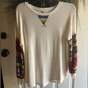 Lovely Melody colorful long sleeved top. Super soft shirt Size Large - Picture 1 of 7