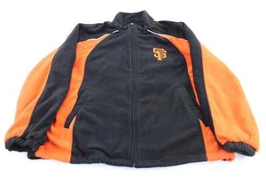 Chaqueta polar bordada con cremallera negra y naranja de los Padres de San Diego - Imagen 1 de 3
