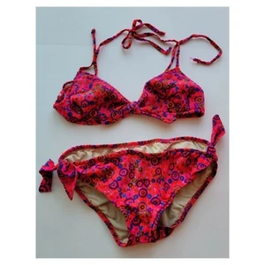 Vintage 1960's Sears JR Bazaar Bright Flower Bikini - Picture 1 of 7