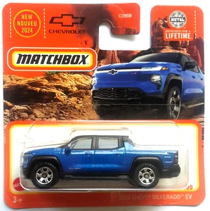 Matchbox 2024 Chevy Silverado EV blau metallic 2024 MBX Adventure 12/100 OVP - Bild 1 von 4