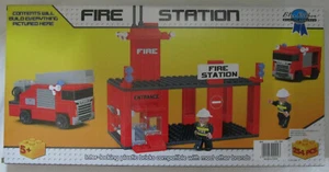 Fire Station Interlocking Plastic Building Bricks Blocks Set Ages 5+ / 254 Pc - Picture 1 of 2