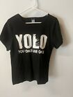 woman's top shirt YOLO you only live once Sz 2Xl ~ bag381