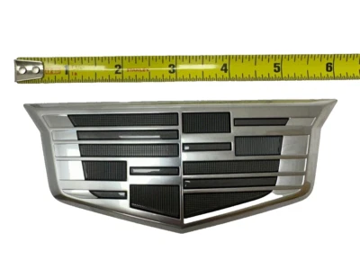 OEM GM 2021-2024 Cadillac Escalade Monochrome Rear Emblem 6inch Non Lit 84672028 - Image 1 of 4
