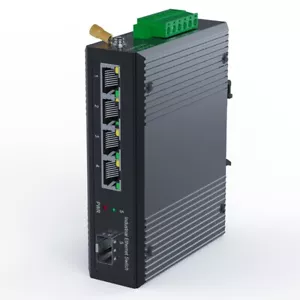 Switch Ethernet 5 Porte Industriale PoE Gigabit Din Rail, Switch 4 Porte con4689 - Foto 1 di 6