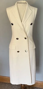 Escada Beliva Weste Kleid Gr. 32 (US 2) cremeweiß reine Schurwolle UVP 1725 $ - Bild 1 von 20