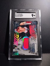 2019-20 Upper Deck Jack Hughes Black Obsidian Jersey Patch RC #DJ-JH, SGC 9