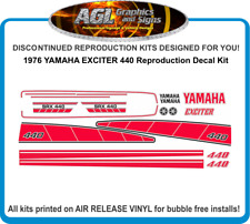 1976 YAMAHA EXCITER 440 Reproduction Decal Kit