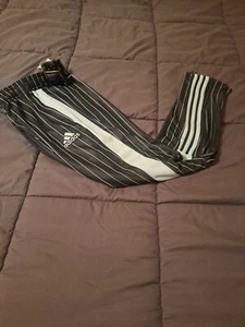 Adidas Boys Tiro VIP Track Pants Size Medium Soccer Warm Up Pinstripe HC1311New. - Picture 1 of 8