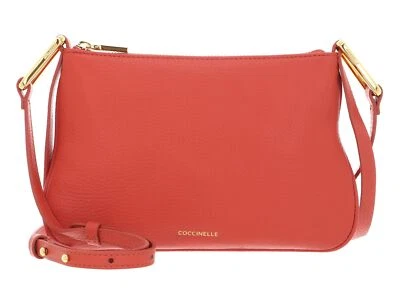COCCINELLE Magie Mini Bag Grained Leather Umhängetasche Tasche Grenadine Red Neu