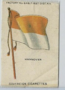 S33 American Tobacco Silk, National Flags, 1910, Hannover