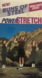 Buns Of Steel Power Stretch(1994 VHS)TESTED-VERY RARE VINTAGE-SHIPS N 24 HOURS - Picture 1 of 12
