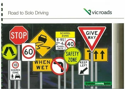 VIC ROADS Road To Solo Driving Car Learner Handbook 2023 April Editon Book - image 1 of 3