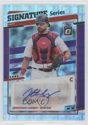 2020 Panini Donruss Optic Purple Pandora Prizm /25 Jonathan Lucroy #SS-JL Auto - Image 1 of 2