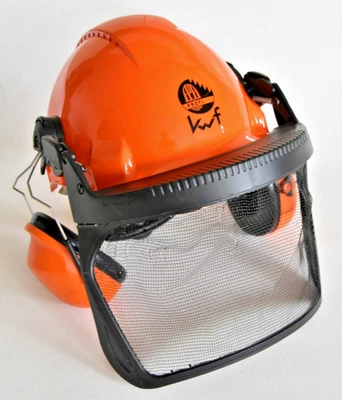 Forsthelm +Visier +Peltor 3M Gehörschutz Schutzhelm Waldarbeiterhelm Kettensäge - Bild 1 von 3