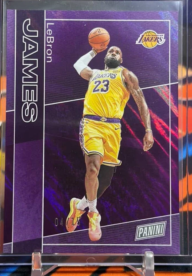 2025 Panini The National Silver Pack LEBRON JAMES Purple  4/15 COLOR MATCH  - Image 1 of 1