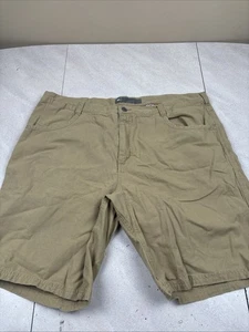 REI Trail Shorts Herren 42 Khaki - Bio Baumwolle - Wandern Outdoor Utility Tasche - Bild 1 von 9
