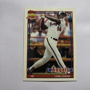 1991 Topps #355 Chili Davis Desert Shield - Picture 1 of 2