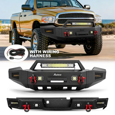 Aaiwa Front Rear Bumper Winch Plate Wire Fits 2003 2004 2005 Dodge Ram 2500 3500 Foto 1 de 4