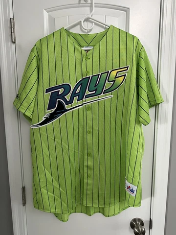 Tampa Bay Rays Jersey Vintage 90’s Green Majestic Cover