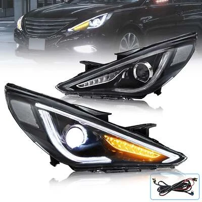 Juegos de faros delanteros VLAND LED para proyector DRL Hyundai Sonata 2011-2014 Foto 1 de 4