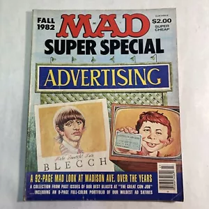MAD SUPER SPECIAL ~ VF 1982 E.C. COMICS MAGAZINE ~ RINGO STARR BEATLES COVER - Picture 1 of 9