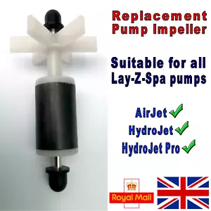 Lay-Z-Spa, Lazy Spa, Bestway ~ Replacement Pump Impeller. Fixes E02 & Noisy Pump - Picture 1 of 11