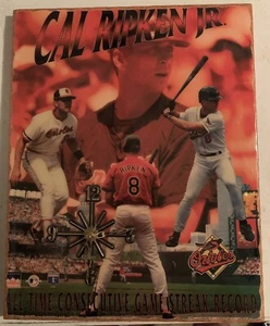 1995 STARLINE MLB CAL RIPKEN JR game streak record 20 X 16 Picture w/clock - Picture 1 of 4