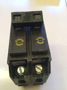 Eaton CHQ220 Circuit Breaker 20A 2 Poles 120V - Picture 1 of 4