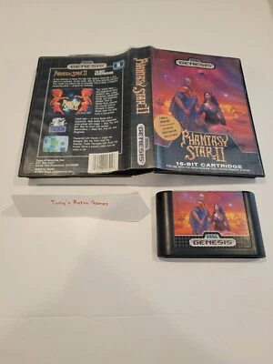 Phantasy Star II 2 (1990 SEGA GENESIS) RPG Fantasy  w/ BOX - NO MANUAL NO MAP - Image 1 of 4