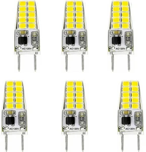 G8 LED Bulb 3W 120V White For Microwave Lighting Under Counter Kitchen Lighting - Picture 1 of 7