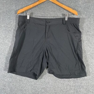 Kathmandu Shorts Womens 12 Black Cargo Hiking Outdoors Gorpcore Softshell 9W - Picture 1 of 13