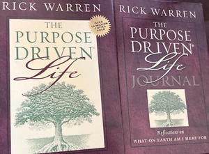 The Purpose Driven Life & Purpose Driven Journal Rick Warren 2 book lot HB - Picture 1 of 13
