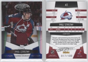 2010-11 Certified Mirror Blue Materials /100 Paul Stastny #41