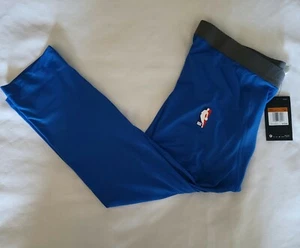 Nike Pro NBA Player Issue 3/4 Compression Tights Blue Men's Size 2XL Blue AT9764 - Picture 1 of 4